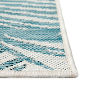 Liora Manne Carmel Palm Indoor Outdoor Area Rug Aqua