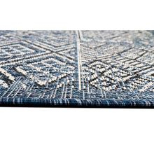 Load image into Gallery viewer, Liora Manne Carmel Patchwork Kilim Indoor Outdoor Area Rug Navy