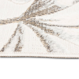 Liora Manne Canyon Tropical Leaf Indoor Outdoor Area Rug Ivory