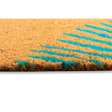 Load image into Gallery viewer, Liora Manne Dwell Palm Border Outdoor Mat Blue L