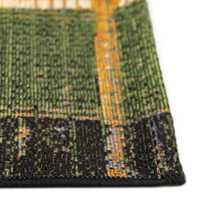 Load image into Gallery viewer, Liora Manne Esencia Tribal Stripe Indoor Outdoor Mat Green