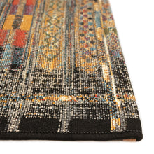 Load image into Gallery viewer, Liora Manne Esencia Tribal Stripe Indoor Outdoor Mat Black