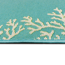 Load image into Gallery viewer, Liora Manne Esencia Coral Edge Indoor Outdoor Mat Aqua