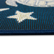 Load image into Gallery viewer, Liora Manne Esencia Turtle And Stars Indoor Outdoor Mat Navy