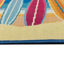 Load image into Gallery viewer, Liora Manne Esencia Surf Break Indoor Outdoor Mat Blue