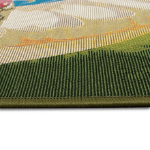 Load image into Gallery viewer, Liora Manne Esencia Bathing Birdies Indoor Outdoor Mat Green