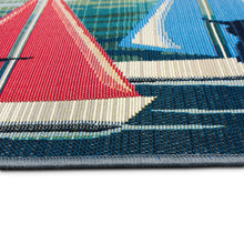 Load image into Gallery viewer, Liora Manne Esencia See Spot Sail Indoor Outdoor Mat Blue