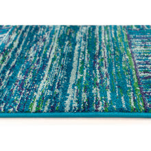 Load image into Gallery viewer, Liora Manne Fiesta Squares Indoor Rug Aqua