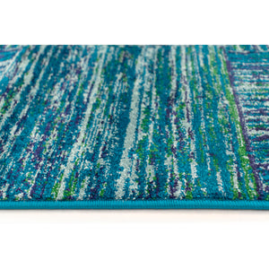 Liora Manne Fiesta Squares Indoor Rug Aqua