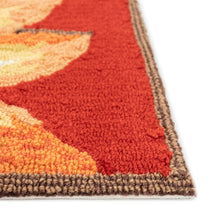 Load image into Gallery viewer, Liora Manne Frontporch Sunflower Indoor Outdoor Area Rug Red