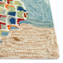 Load image into Gallery viewer, Liora Manne Frontporch Mermaid Crossing Indoor Outdoor Area Rug Water