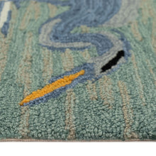 Load image into Gallery viewer, Liora Manne Frontporch Blue Heron Indoor Outdoor Area Rug Lake