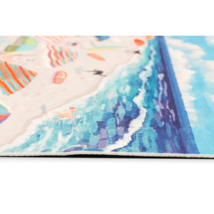 Liora Manne Illusions Dog Beach Indoor Outdoor Mat Ocean