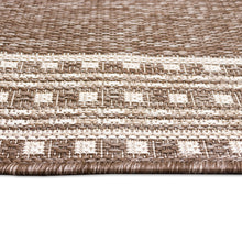 Load image into Gallery viewer, Liora Manne Malibu Etched Border Indoor Outdoor Area Rug Neutral