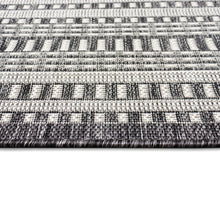 Load image into Gallery viewer, Liora Manne Malibu Etched Border Indoor Outdoor Area Rug Charcoal