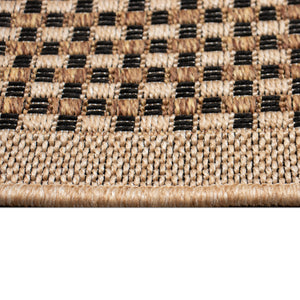 Liora Manne Monterey Basket Indoor Outdoor Area Rug Black