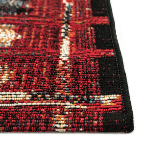 Liora Manne Marina Tribal Stripe Indoor Outdoor Area Rug Red