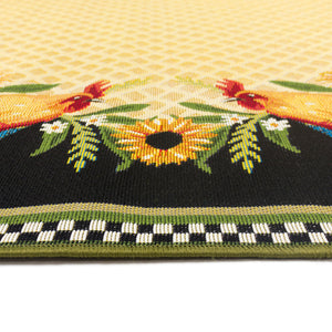 Liora Manne Marina Country Rooster Indoor Outdoor Area Rug Yellow