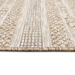 Liora Manne Orly Stripe Indoor Outdoor Area Rug Natural