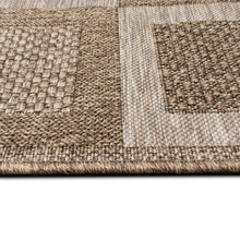 Load image into Gallery viewer, Liora Manne Orly Squares Indoor Outdoor Area Rug Natural