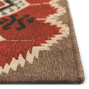 Liora Manne Riviera Kilim Indoor Outdoor Area Rug Red