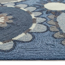 Load image into Gallery viewer, Liora Manne Ravella Florentine Indoor Outdoor Area Rug Denim