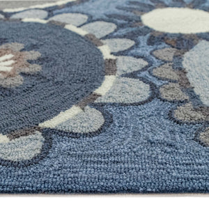 Liora Manne Ravella Florentine Indoor Outdoor Area Rug Denim