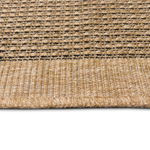 Liora Manne Sahara Texture Border Indoor Outdoor Area Rug Natural