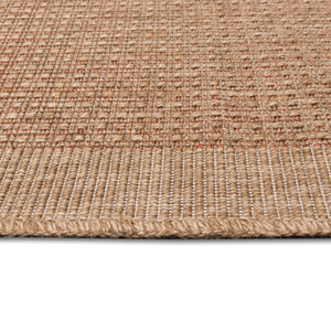 Liora Manne Sahara Texture Border Indoor Outdoor Area Rug Terracotta