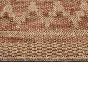 Liora Manne Sahara Diamond Border Indoor Outdoor Area Rug Terracotta