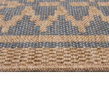 Load image into Gallery viewer, Liora Manne Sahara Diamond Border Indoor Outdoor Area Rug Navy