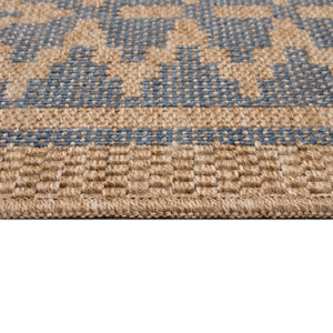 Liora Manne Sahara Diamond Border Indoor Outdoor Area Rug Navy