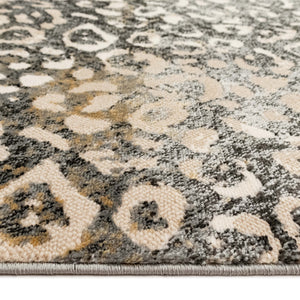 Liora Manne Soho Leopard Indoor Area Rug Black