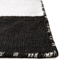 Load image into Gallery viewer, Liora Manne Sorrento Rugby Stripe Indoor Outdoor Area Rug Black