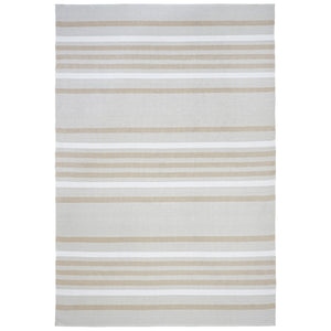 Liora Manne Plaza Stripe Indoor Outdoor Area Rug Neutral 2' x 7'6"