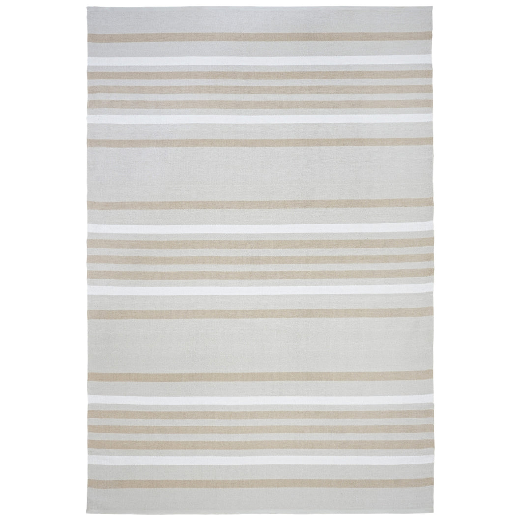 Liora Manne Plaza Stripe Indoor Outdoor Area Rug Neutral 2' x 7'6