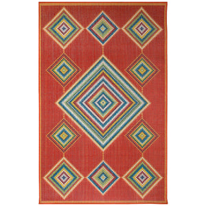 Liora Manne Patio Dream Catcher Indoor Outdoor Area Rug Red