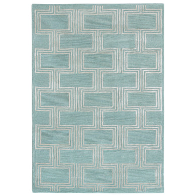 Liora Manne Roma Boxes Indoor Rug Aqua