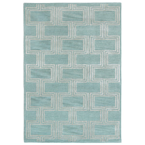 Liora Manne Roma Boxes Indoor Rug Aqua