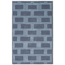 Load image into Gallery viewer, Liora Manne Roma Boxes Indoor Rug Denim