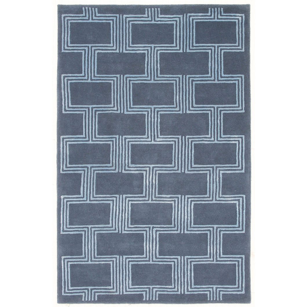 Liora Manne Roma Boxes Indoor Rug Denim