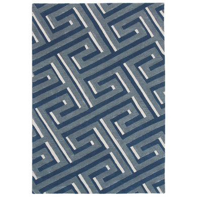 Liora Manne Roma Maze Indoor Rug Denim