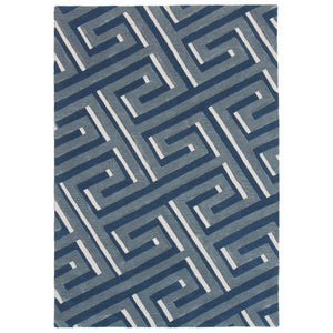 Liora Manne Roma Maze Indoor Rug Denim