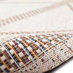 Liora Manne Avena Diamond  Stripe Indoor Outdoor Area Rug Ivory