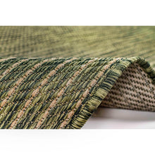 Load image into Gallery viewer, Liora Manne Carmel Texture Stripe Indoor Outdoor Area Rug Green