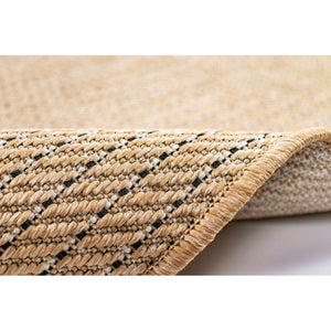 Liora Manne Carmel Texture Stripe Indoor Outdoor Area Rug Sand