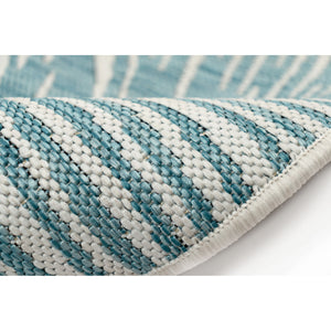 Liora Manne Carmel Palm Indoor Outdoor Area Rug Aqua