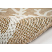 Load image into Gallery viewer, Liora Manne Carmel Coral Border Indoor Outdoor Area Rug Sand