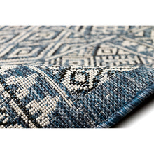 Load image into Gallery viewer, Liora Manne Carmel Patchwork Kilim Indoor Outdoor Area Rug Navy