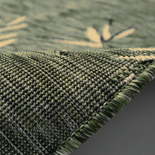 Load image into Gallery viewer, Liora Manne Carmel Bamboo Border Indoor Outdoor Area Rug Green